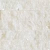 CAPITILE  - Panel ścienny Marmur Biały - kamienny marmur Stackstone Cristal White łupany, naturalny 10x36x0,8-1,3 cm /opakowanie 0,396m2/
